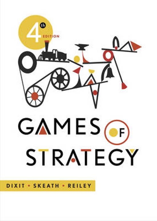 Games of Strategy — Avinash K.